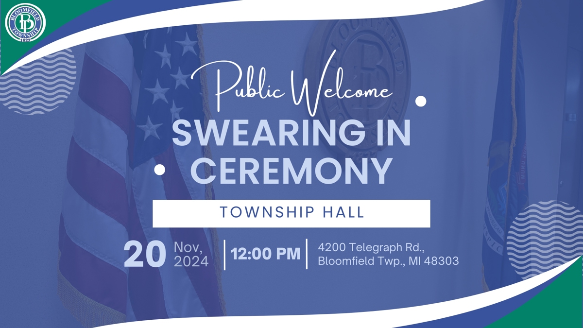 Swearing In Invination Example Township to Hold Board of Trustees Swearing In Ceremony on November 20 ...