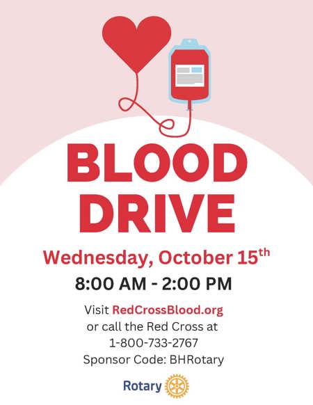 Township Senior Seniors Blood Drive October 15